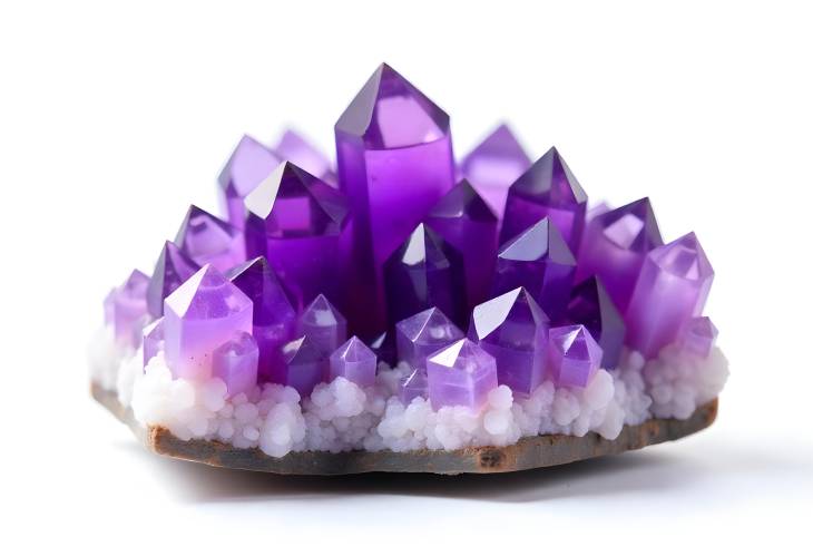 Natures Artistry Macro Purple Amethyst Quartz Crystals